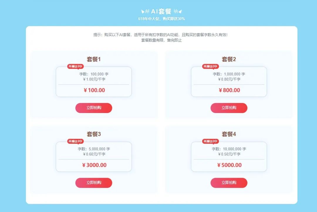 5118大數據AI工具盛夏狂歡，618年中大促火爆開啟!